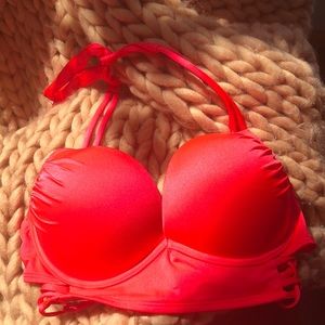 Victoria secret bra swim top 36 c bright orange